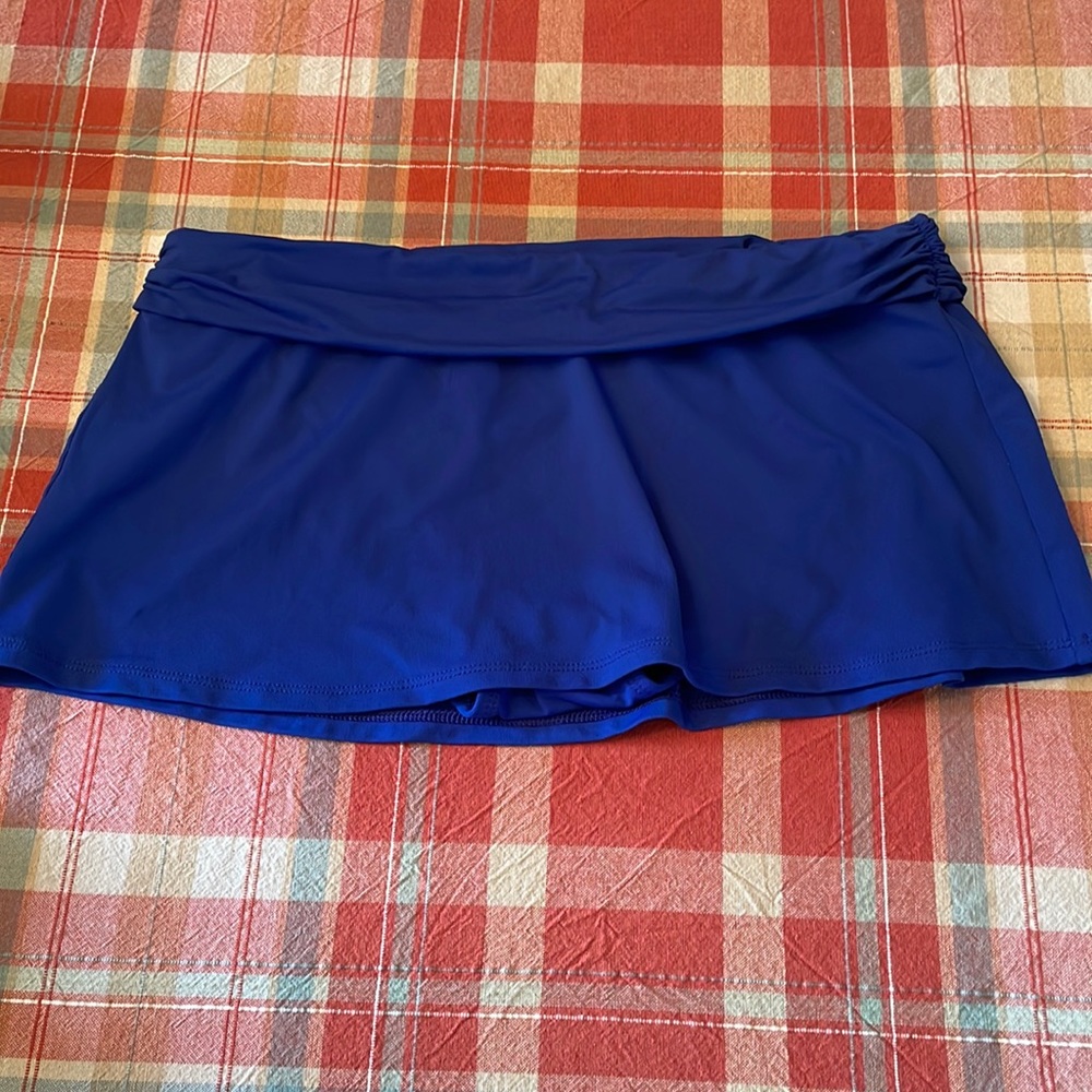 Chaps Blue Bathing Suit Bottom Skirt - Size 6